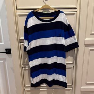 Boys Polo Ralph Lauren SZ M Blue and White Striped  Shirt